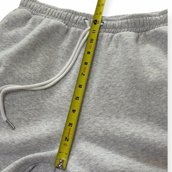 Abercrombie & Fitch Grey Wide Leg Smooth Fleece Drawstring Sweatpants Sz M - Picture 8 of 10